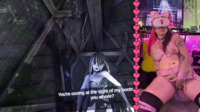 New lewd play! Dominatrix simulator part 2 is now live on Onlyfans and Fansly, check the links in comments and Happy Fapping my little pervs! ❤️🥰❤️