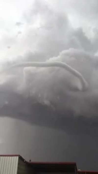 A rare view of a tornado formation