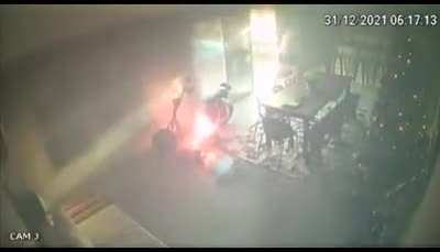 Scooter battery start going on fire while charging it.