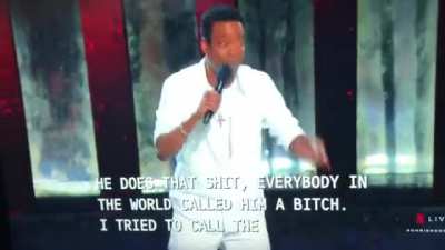 Chris rock slaps will smith on stage the right way.