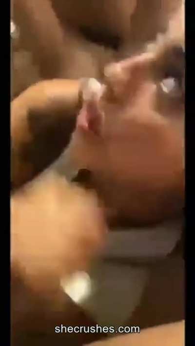 Imagine you let your friend fuck your girl because he’s been dry on pussy and he makes your girl cum like this and has you shocked and her satisfied. You think she is going to start linking with him without you?