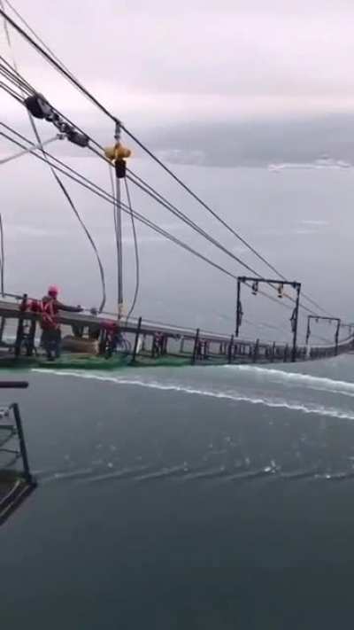 Bridge build in Turkey, human is on the camera pan.