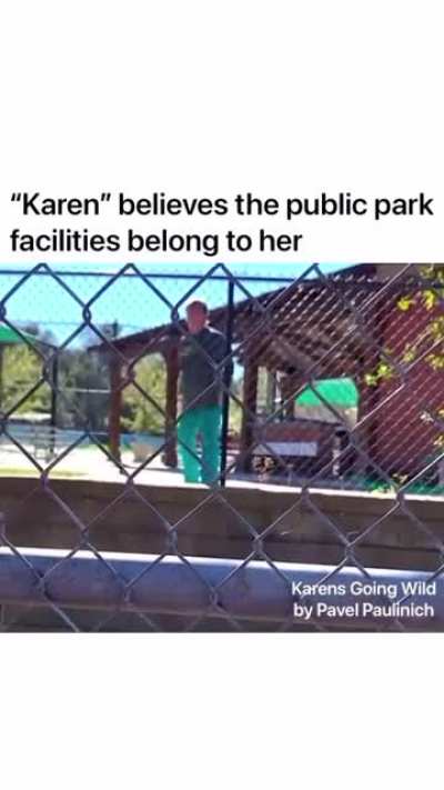 &ldquo;Karen&rdquo; believes the public park facilities belong to her, then promptly after gets arrested | original footage from @karensgoingwilds on Instagram (repost)