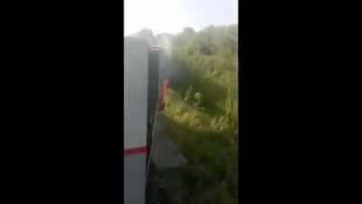 Russian anarchist partisan group "RDPS" footage of railway sabotage &amp;amp; partisan actions in Russia (2023)