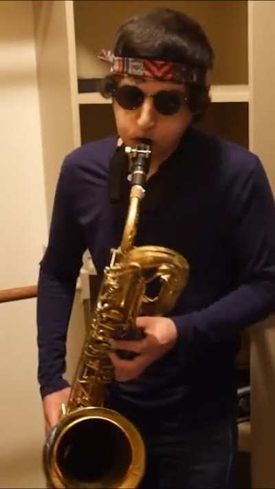 Added some FX to my Sax cover of the 46&amp;amp;2 bass riff