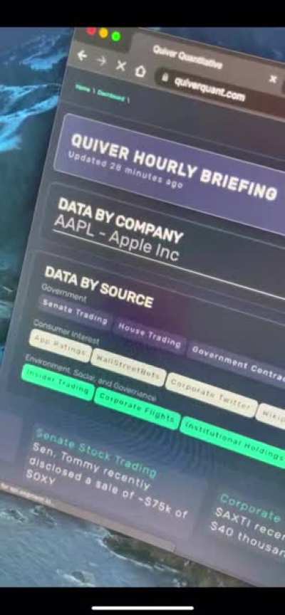 I&rsquo;ve spent the past two years writing code to collect data on stock trading by the US congressmen, corporate insiders, and hedge funds and built a website making the data freely available. I recently shared my work on TikTok and had my video removed for "