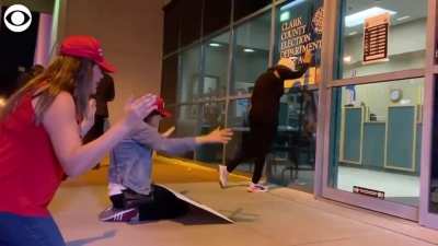 Flashback: Back in November, Trump cult members were praying in front of the election office in Nevada.