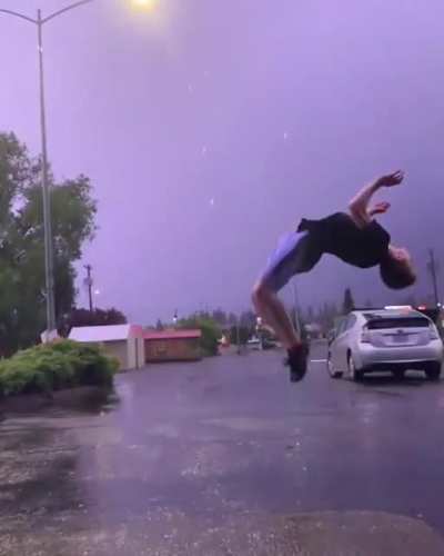 Backflip approved by Zeus.