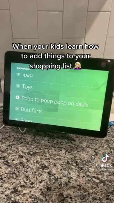 Shopping list