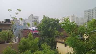 It's pouring here at Dhaka