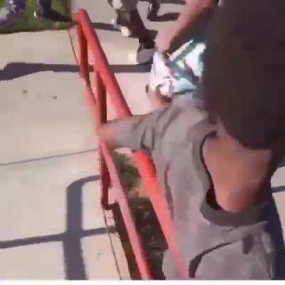 Boy gets a whole beat down from the hood for being GAY