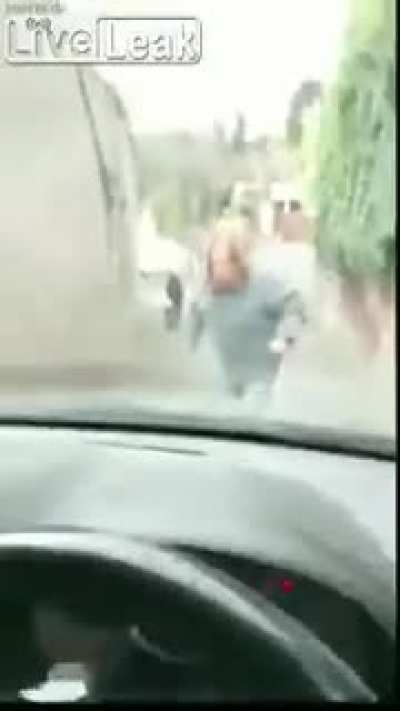 Driver loses his cool with granny