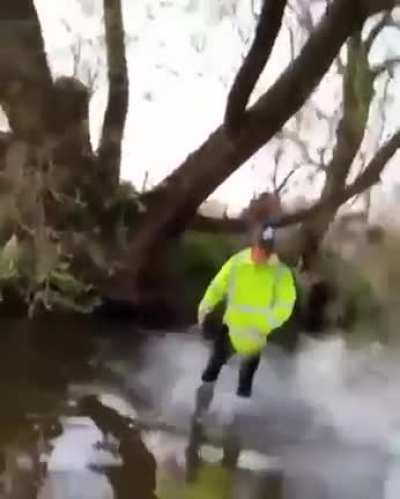 The man didn't have the license