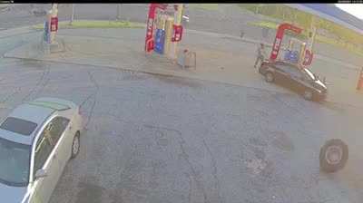 Runaway tire