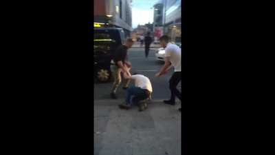 Two English guys start a fight with the wrong Lithuanian.