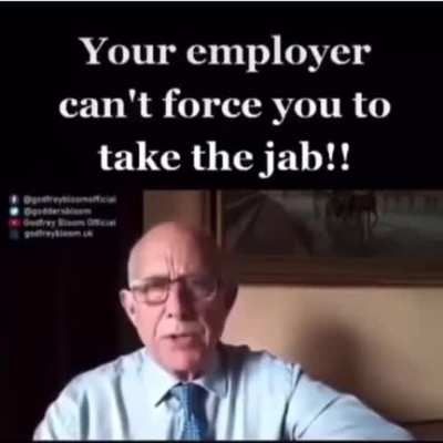 Your employer can't force you to take experimental medicine
