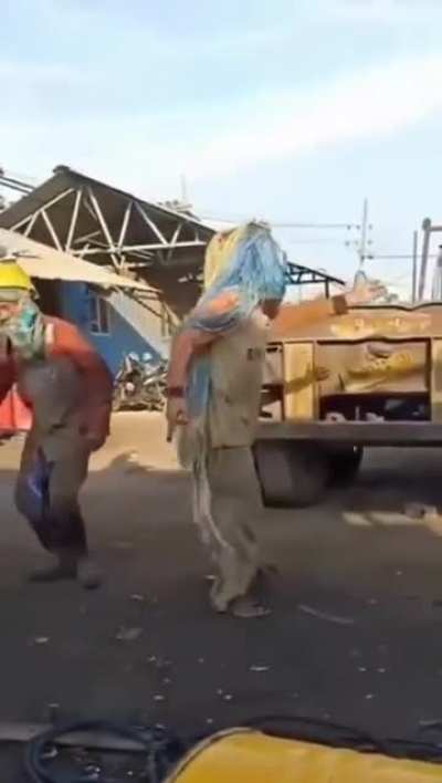 Just dudes doing dude things at work