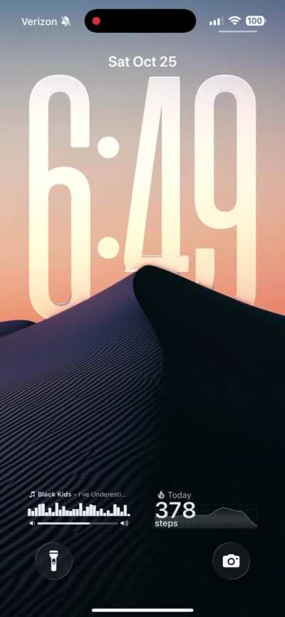 Lock screen music player. Redundant but fun.