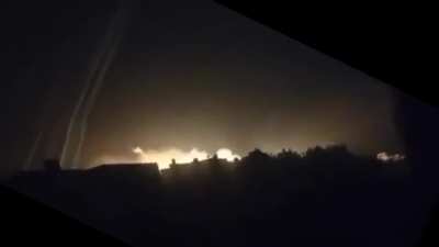 Israelis drop incendiary munitions on the Sheik Radwan neighbourhood of Gaza