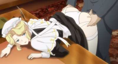 Maid fulfilling her duties [Victorian Maid]