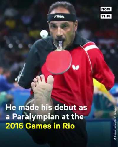 Egypt&rsquo;s Ibrahim Hamadtou lost both arms in a train accident when he was just 10 years old &mdash; now, at 48, he&rsquo;s a 2-time Paralympian.
