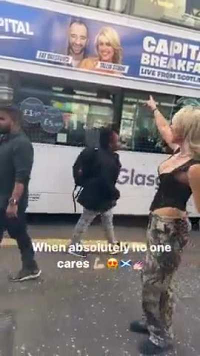 Disturbing people whit your photo on a bus Video