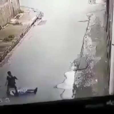 When you try to steal from someone and that someone decides to fight back