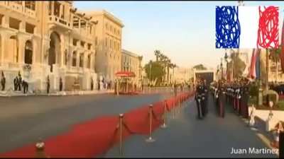 Egyptian military band butchering national anthems