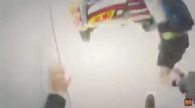 Sky diving with car