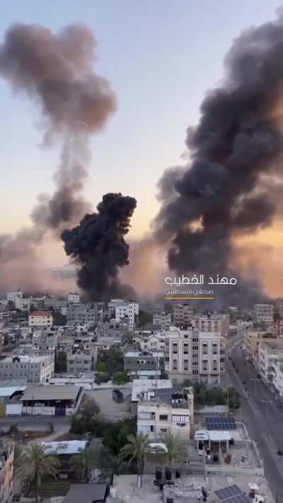 IDF &ldquo;fire belts&rdquo; air strikes in central Gaza, probably targeting underground tunnels (8/7/24)
