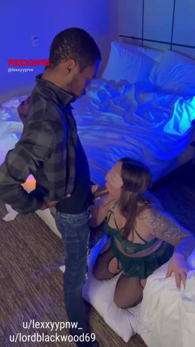 Nothing better than spending quality time with your husband and sucking a BBC in front of him
