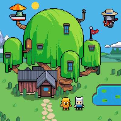 Hopefully this counts! Made a cute little idle/dancing animation for my Adventure Time art&hellip; Drawn in the style of my game :)