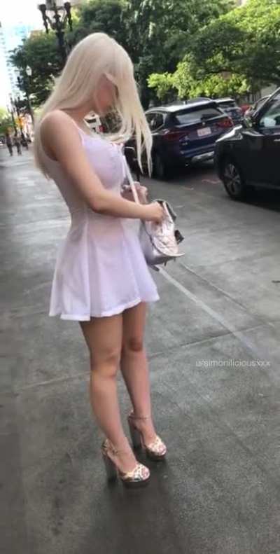 This dress is a little bit more sheer than I thought