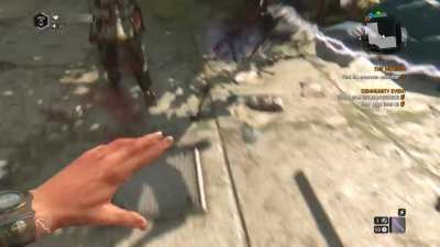 Just trying to dismember some zombies when suddenly...