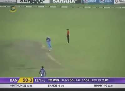 When india got all out at 105 against Bangladesh &amp;amp; still managed to win by 47 runs