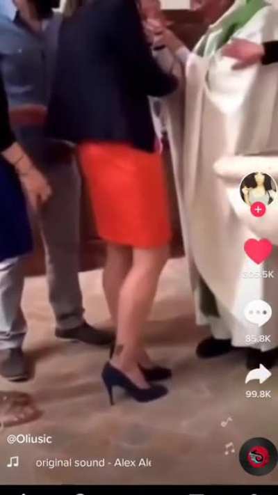 This priest slapping the baby