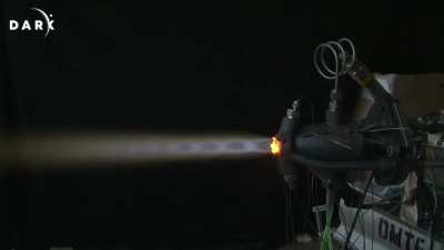 Dark 150N thruster test firing
