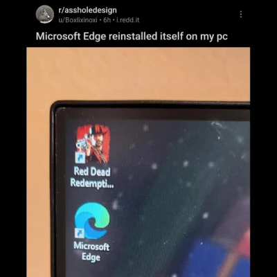 edge cannot be replaced