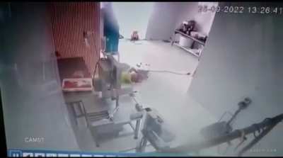 Not being careful with the meat grinder