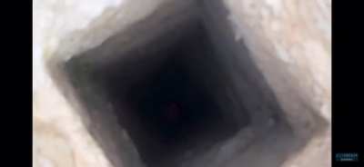 Throwing a molotov down a hole...