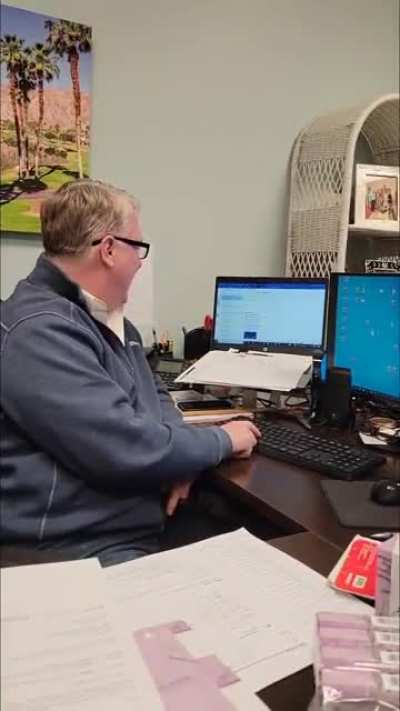 he's a workaholic