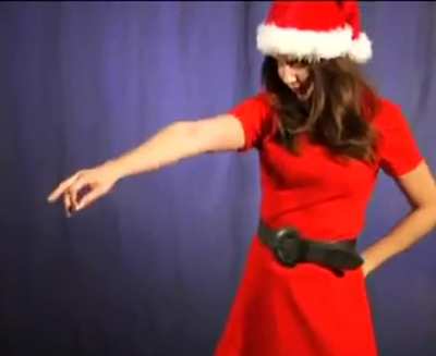 Alison Brie sexy santa dance