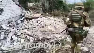 Orcs examining Ukraine positions when suddenly&hellip;