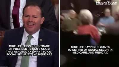 Republicans outraged Biden would suggest some of them want to cut Social Security. Outraged, I tell you.