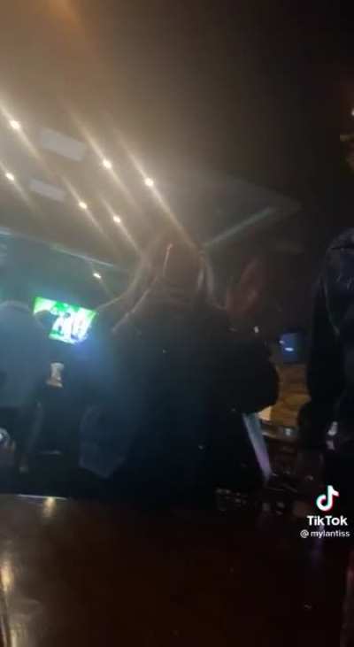 Drunk karen doesnt want to be recorded when she makes a scene, and her chihuahua boyfriend tries to fight everyone including her