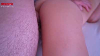 Rubbing my pussy while he fucks me hard