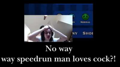 No Way! Speedrun Man Loves Cock?! 😳😳