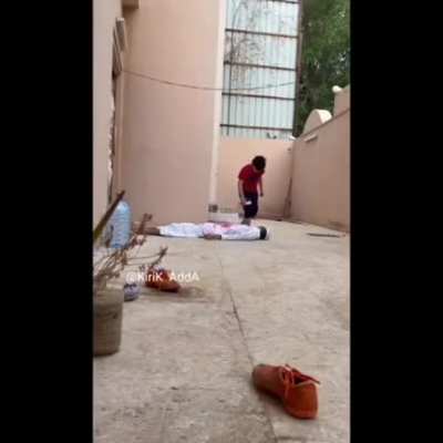 Playing dead prank