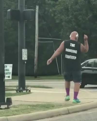 A guy dancing just to make others happy, you don’t see this all the time!