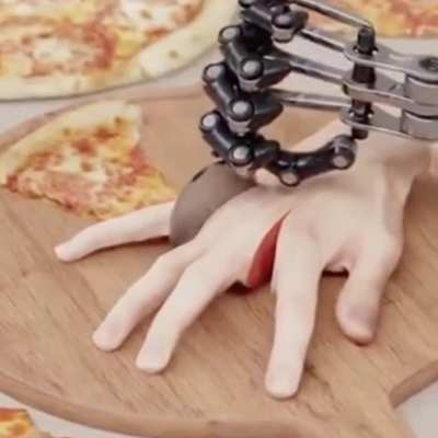 Reverse pizza.